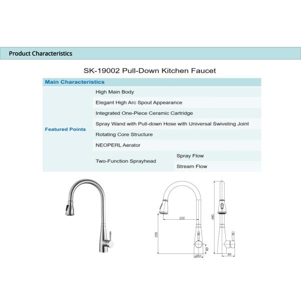Pull Out Extendable Kitchen Sink Tap ODM Kitchen Hot And Cold Water Tap