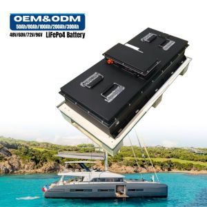 China OEM custom made boat battery 96V150AH Marine lithium battery  on sale