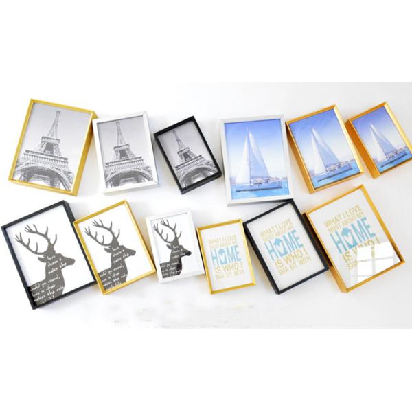 aluminum photo frame showing