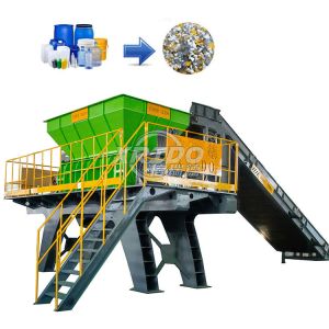 China Plastic Waste Shredder Machine Double Shaft Shredder For Fabric And Clothes on sale