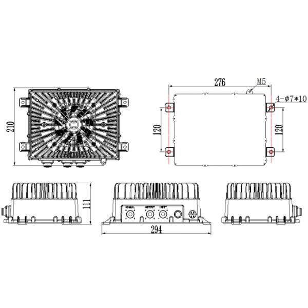 96v 72v 48v Lithium Battery Charger 6.6kw Ev On Board Charger Portable Waterproof 1