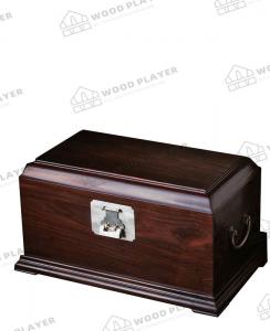 China Polished Woodwork Arts And Crafts Rectangle Custom Small Wooden Box With Hinged Lid wholesale