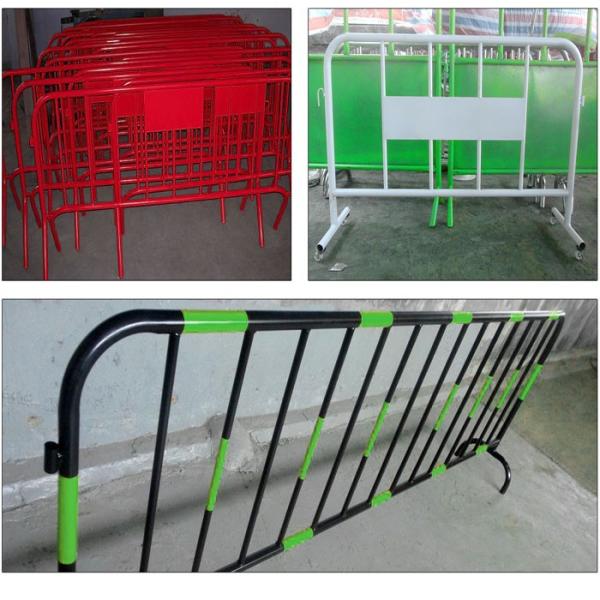 Quick Assembled Crowd Control Barricades Interlocking Type Various Color