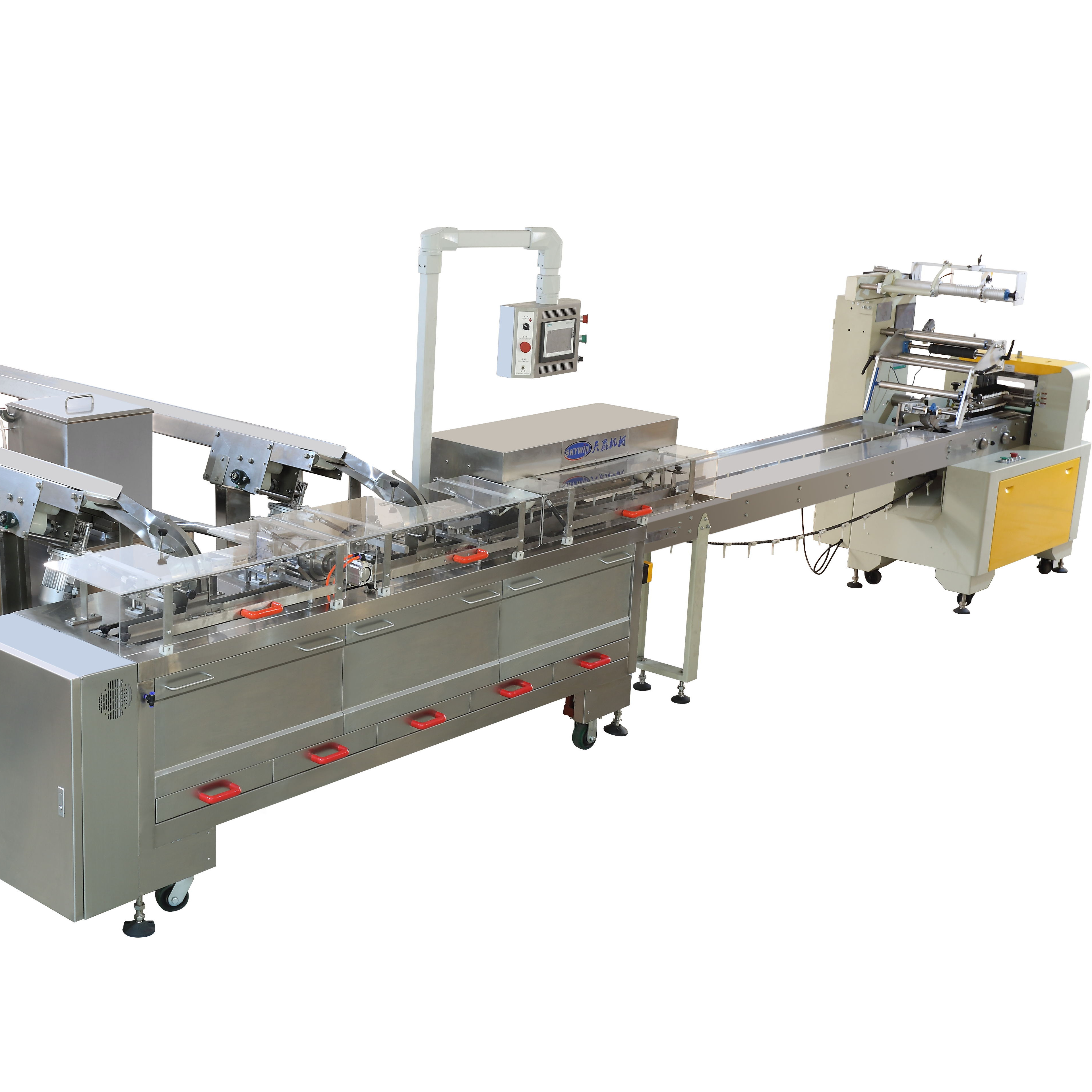 Quality Mini 2+1 Lemon Cream Filling Cracker Making Machine TAIDA Servo Motor for sale