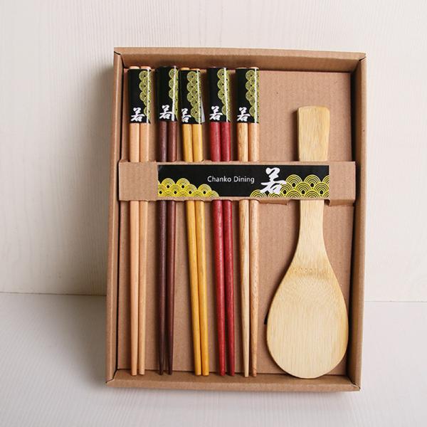 4 Pairs Bamboo Sushi Chopsticks Set Chinese , BBQ Dishwasher Safe Chopsticks