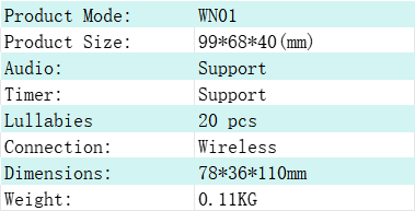 USB C Rechargeable Audio Baby Monitor Baby Adult Portable White Noise Sleep Machine