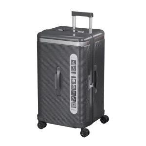 China Design Fashion Travel Bags Luxury 20 Inch PC 4 Spinner Carry-On Luggage with Silent Wheels and Front Open Feature TSA Lock wholesale