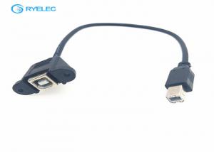 China 30cm Panel Mount USB Printer Cable , Electric Parts Industrial Cable Assemblies wholesale