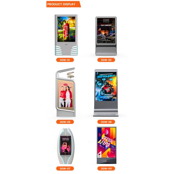 Easy installation P4 P5 P6 P8 P10 10000nits 3840hz mupi outdoor display led signage display digital