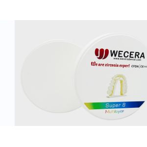 Roland/VHF/Imes-icore Compatible Pre Shaded Multilayer Zirconia Block with Density 6.0-6.3g/cm3