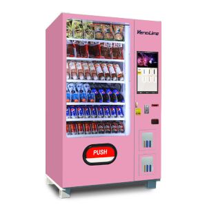 China combo Snack And Drink Vending Machine 21 Lockers Refrigerated on sale