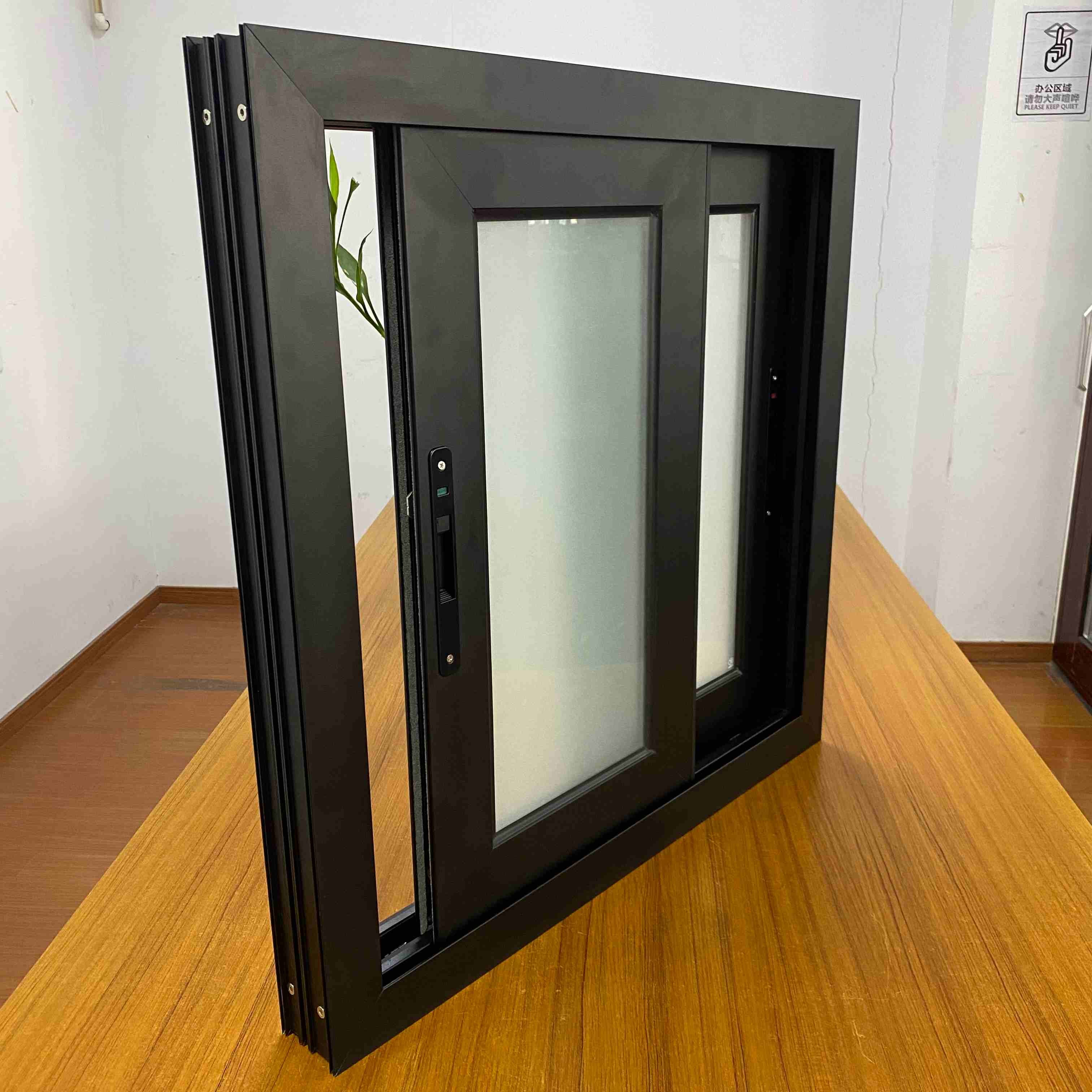 Custom Aluminum Sliding Window with Double Glaze and Insect Screen