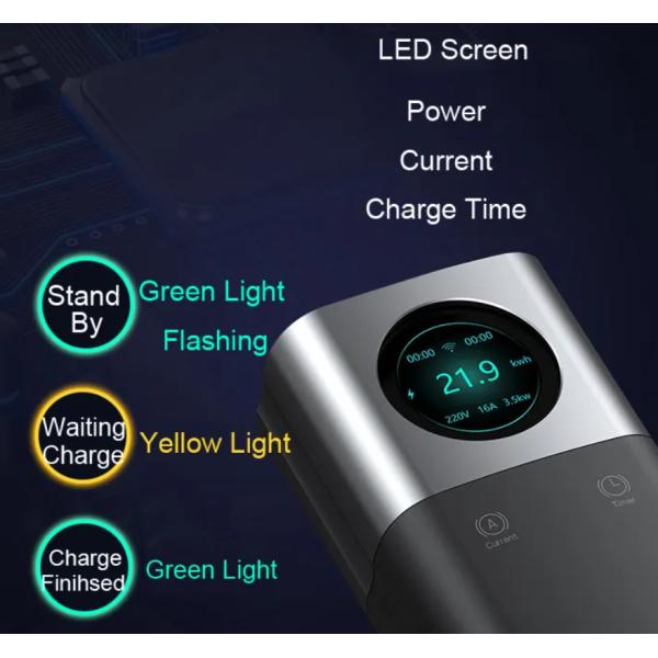 NACS 40A Tesla Portable EV Charger Level 2 Electric Car Mobile Charging Station