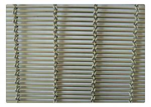 China Stainless Steel Architecture Facade Woven Metal Mesh For Building Plain Weave Style wholesale