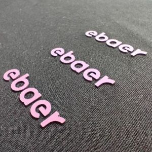 TPU Rubber Silicone Heat Transfer Logo Embossed Garment Iron On Logo Transfers