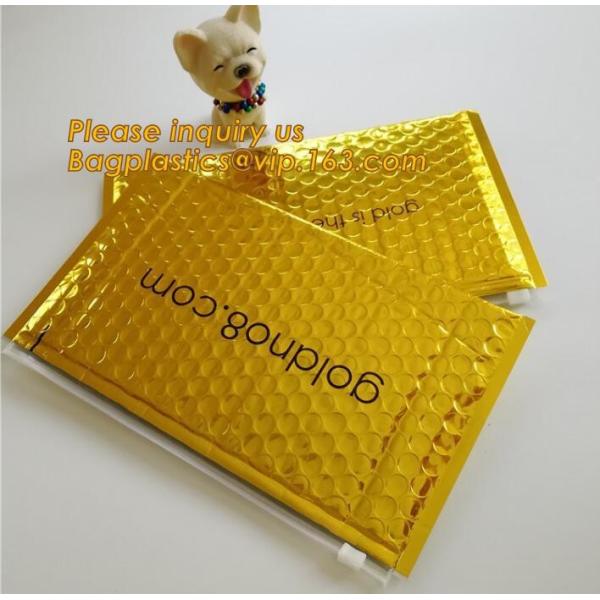 Promotional inner package shipping slider bubble bag,Plastic clear bubble bag with zip lock slider zipper bagease pack