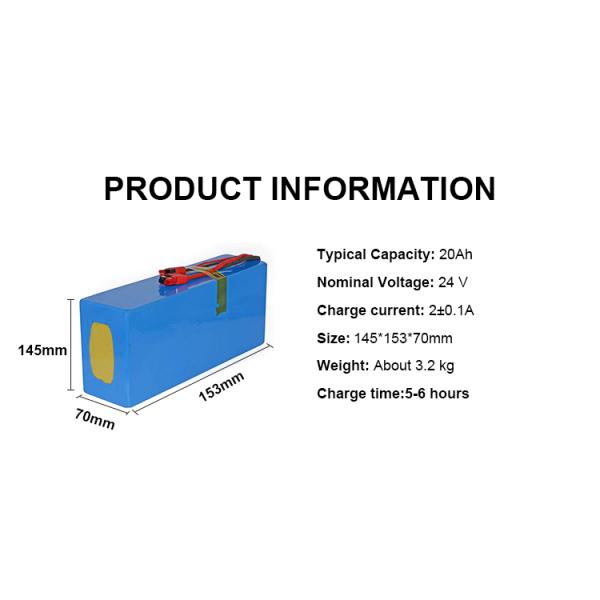 OEM / ODM Electric Bicycle Battery Pack 18650 Lithium Ion Battery 24v 20ah