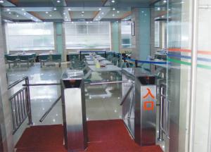 China Library / Shop Interior Tripod Security Gates One Way Pedestrian Access Turnstile HS Code wholesale