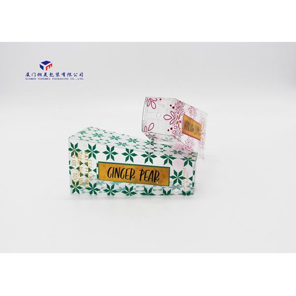 Trapezoid Custom Printed Plastic Boxes Clear Plastic Box For Gift 0.3mm Thickness