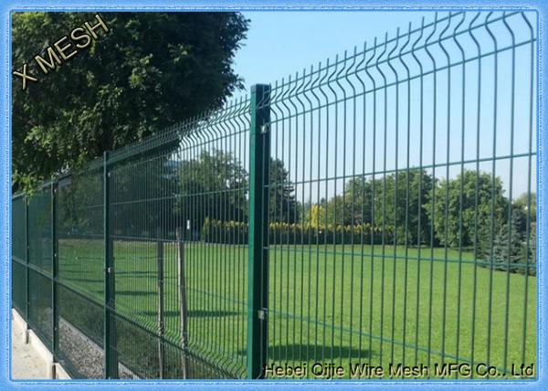 Quality Black 3D Curved Temporary decorative Garden Welded Curved Fence for sale