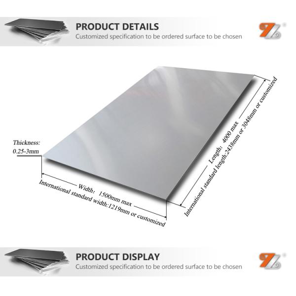 Grand Metal Hot rolled stainless steel plate HR No.1 finished ss 316 l sheets 1220x3000x30mm