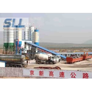Construction HZS60 Concrete Batching Plant Stabilized Soil Mixing Station