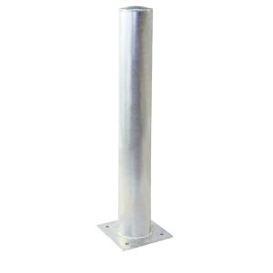 Yellow 1200mm Steel Safety Bollards Barriers Powder Coating Or Hot Dipped