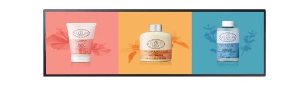 Stretched LCD Screen 37" Bar Type Advertising Display for Metro Station, Supermarket, Mall