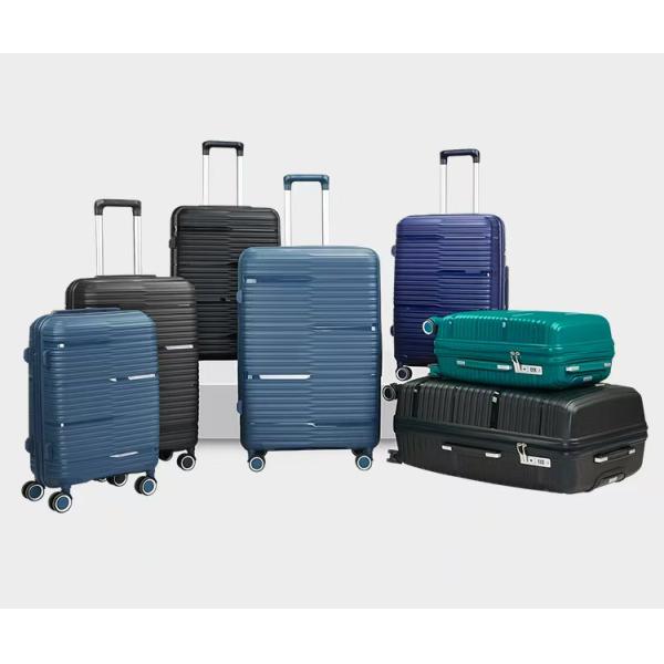 Soft Handle PP Trolley Luggage Durable Travel Suitcase with Lock Waterproof and Shock-Resistant