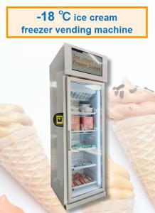 China Smart Fridge Ice Cream Vending Machine -18℃ Freezer With Touch Screen on sale
