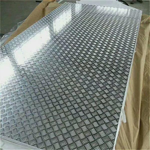 Quality 18 Gauge Chequred Polished Aluminum Sheet , 6061 Aluminum Checkered Sheet for sale