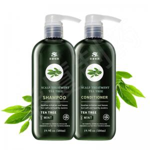 China Private Label Tea Tree Shampoo Anti-Dandruff Nourishing Natural Herbal Sulfate Free Hair Product Shampoo And Conditioner wholesale