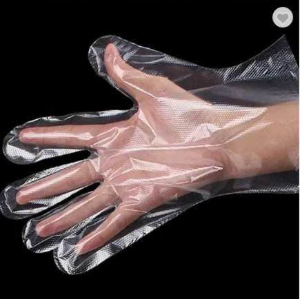 Disposable Transparent Clear Plastic Gloves , oilproof Kitchen Plastic Gloves
