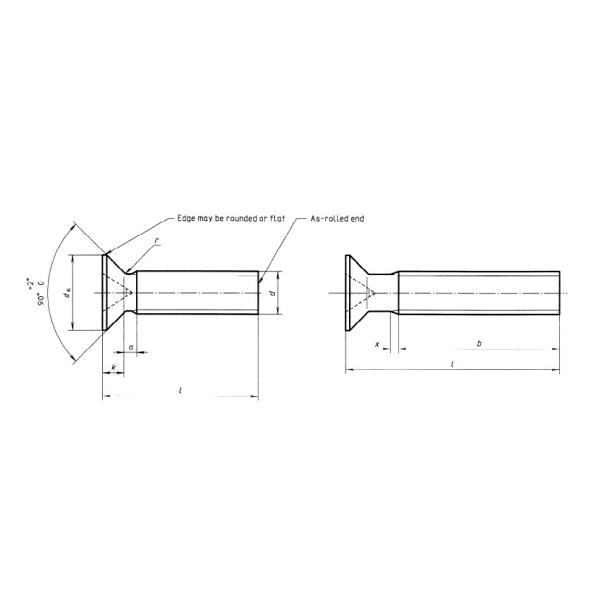 High Ranking M5x30 Flat Head Screw , Hardware Mild Steel Crosshead Screws
