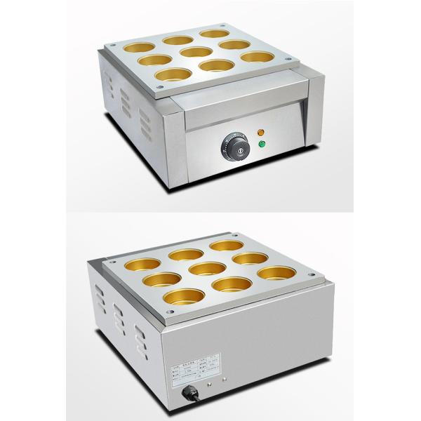 Solid Electric 9 Hole Red Bean Cake Making Machine 470*350*190mm
