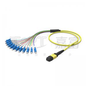 China SENKO MPO PLUS-LC 12-core Single-mode/Multimode IL≤0.25dB 0.9mm Short Breakable Cable on sale
