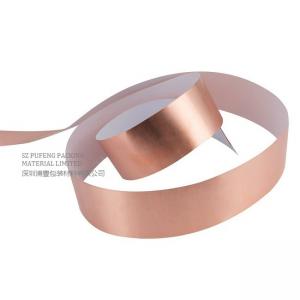 China 300cm 82FT Copper Tape EMI Shielding , Single Side Copper Insulation Tape on sale
