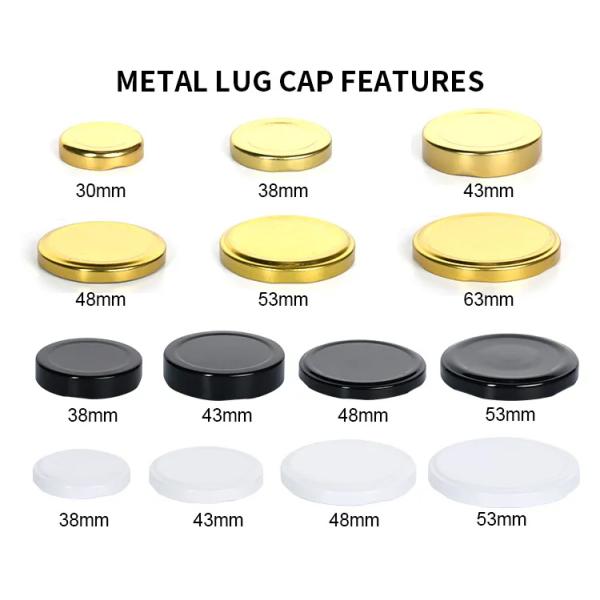 New Design 82mm Deep Metal Lids Tinplate Lug Cap Metal Lug Cap for Bulk Order