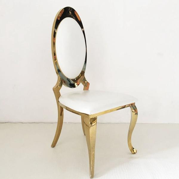 King Wedding Banquet Chairs High Back Decor Backrest Golden Leisure 52x55x112cm