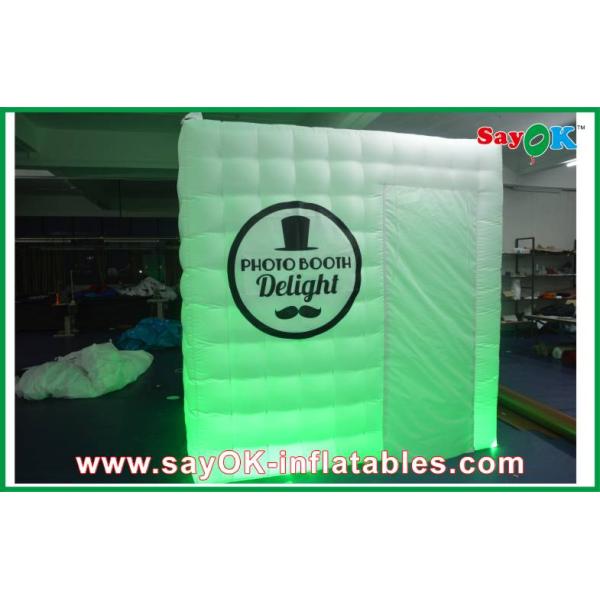 Advertising Booth Displays Cube Portable Mobile Inflatable Photo Booth LED With Logo Printing ROHS