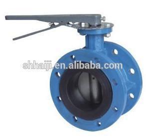 China ASME Wafer Type Butterfly Valve , Certified Double Flange Butterfly Valve DN40 - DN600 wholesale