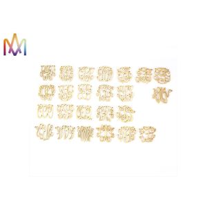 Baroque Style A-Z Alphabet Hollow SS DIY Metal Charms