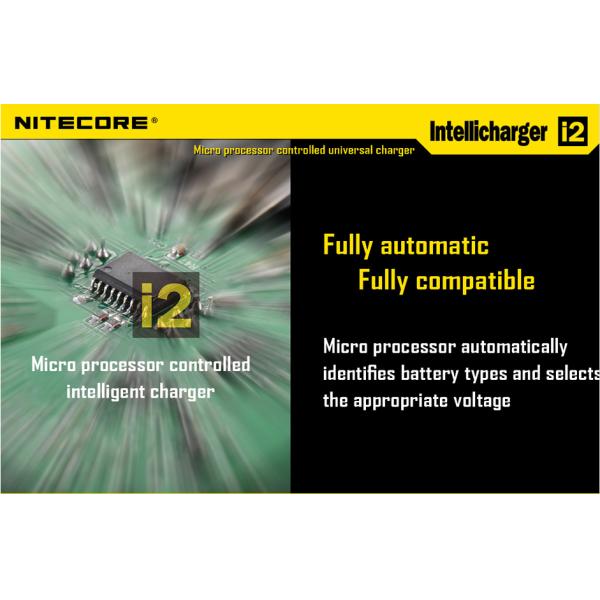 NITECORE Intellicharger i2 V2 Li-ion/Ni-MH/Ni-Cd Universal Battery Charger
