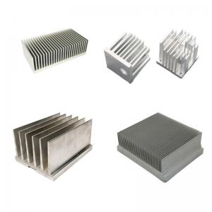 China OEM Aluminum Heat Sink Extrusion Silver High Thermal Conductivity on sale