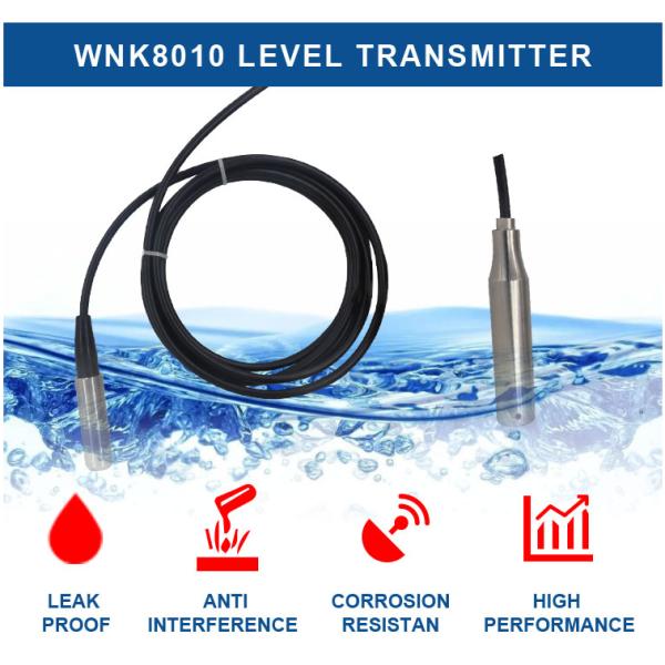 Anti Corrosive Submersible Level Transducer For Pool / Tank Measuring