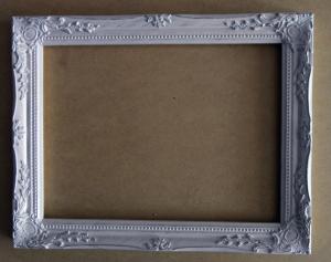 China antique home decor mirror frame,wood white classical mirror frame on sale
