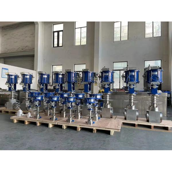 Single Pneumatic Linear Actuator Cryogenic Globe Valve with Linear Pneumatic Actuator Spring Return 200KN
