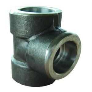 China Asme 16.11 3000lbs A105 Carbon Steel Forged Pipe Fittings Socket Weld Tees wholesale