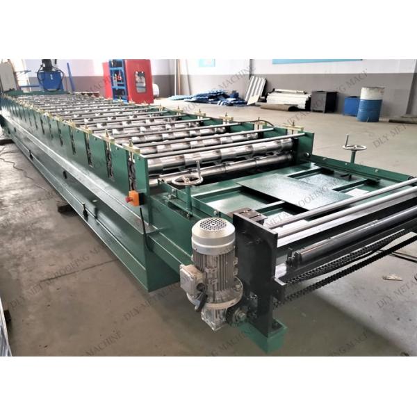 1250mm Ppgi Glazed Tile Forming Machine With Hydraulic Cutting