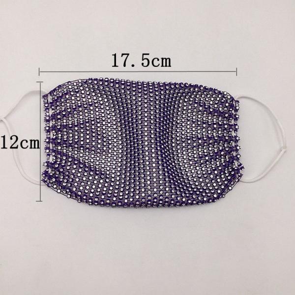 Reusasble Private Daily Party Show Shiny Face Mask Magic Bling Crystal face Mask